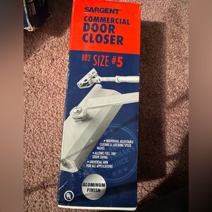 Sargent Commercial Door Closer B82502 size #5 Aluminum Finish
